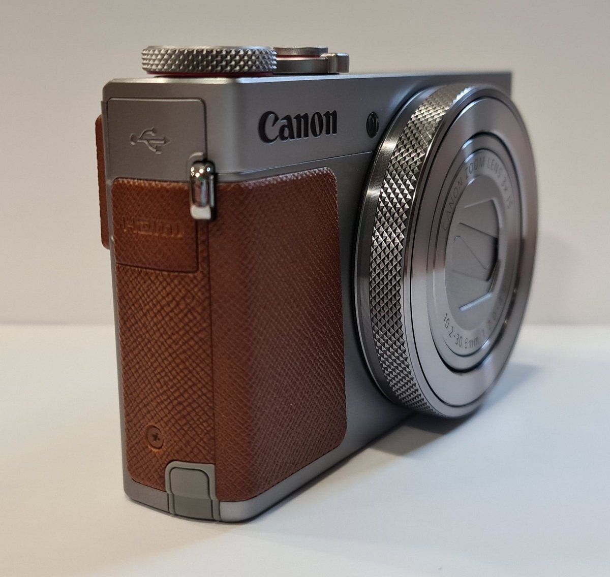 Canon PowerShot G9X Mark II silber-braun Kompaktkamera