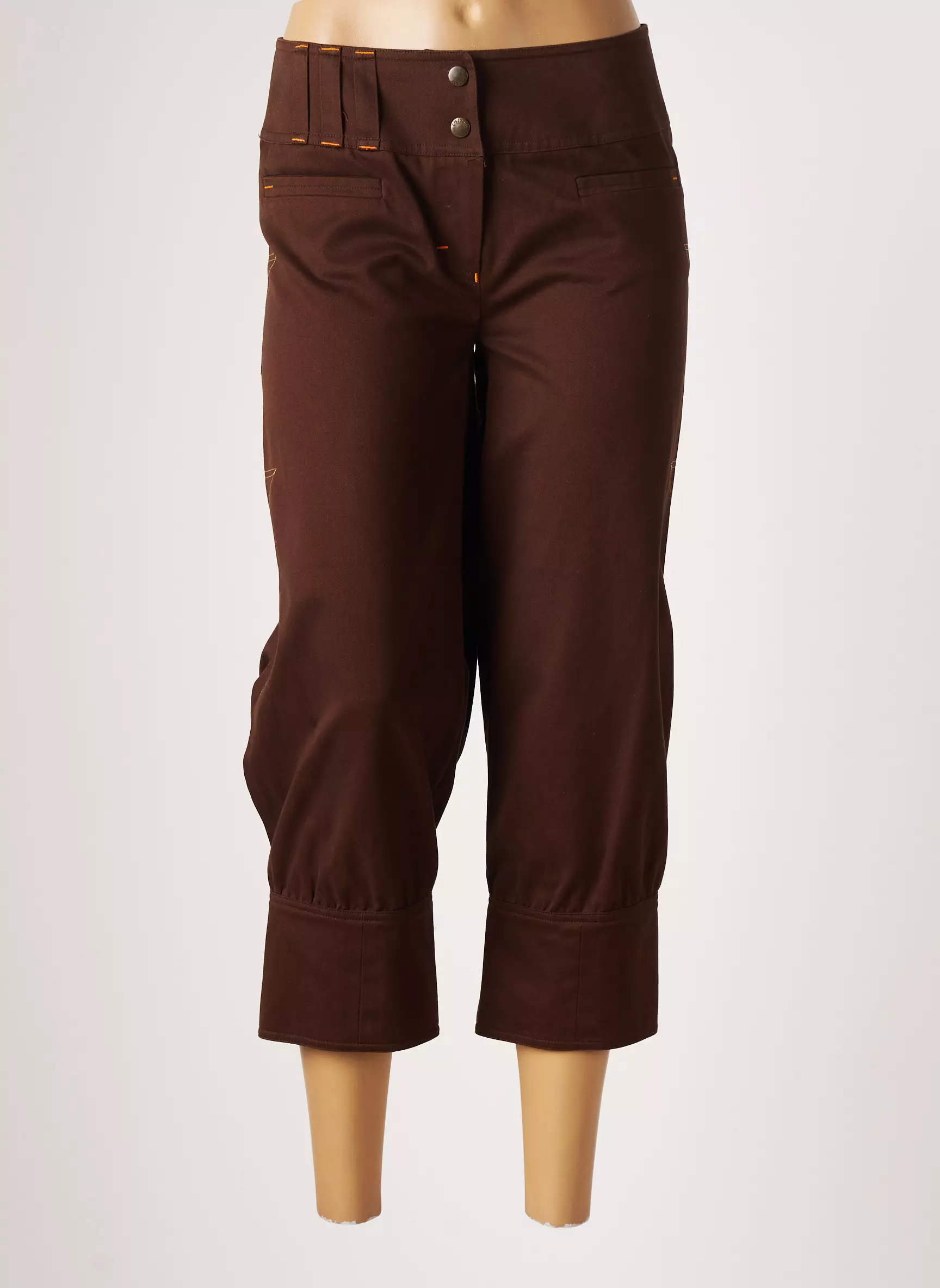 Znj Pantacourts Femme couleur marron
