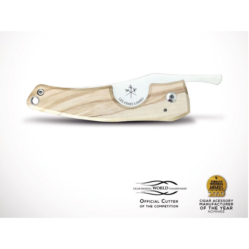 Les Fines Lames Le Petit Olivenholz Zigarrenschneider