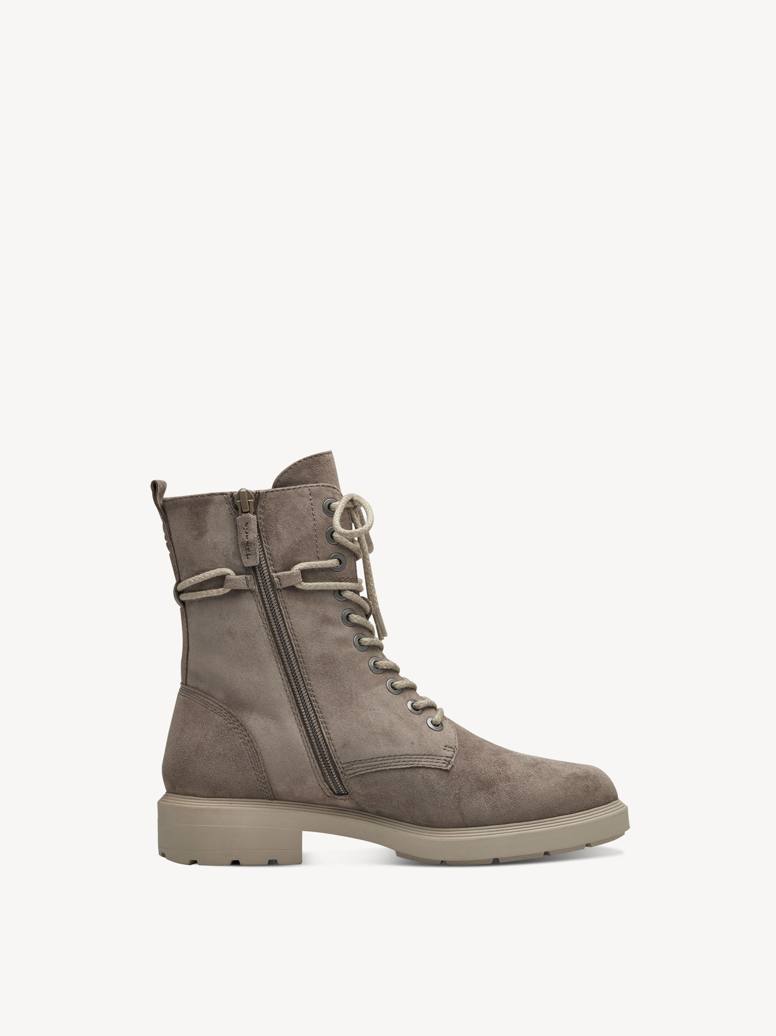 Bottine en cuir - gris
