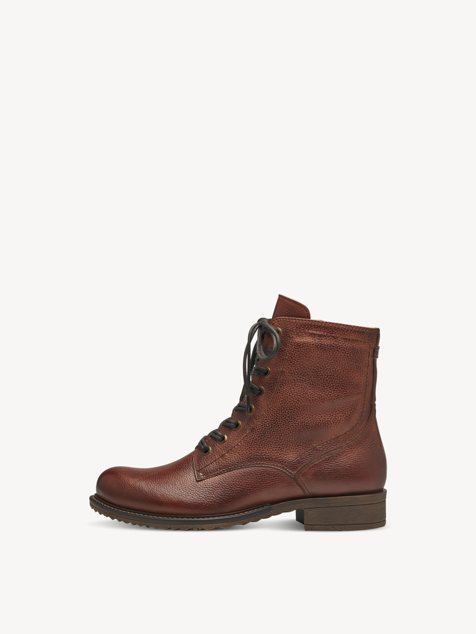 Bottine en cuir - marron