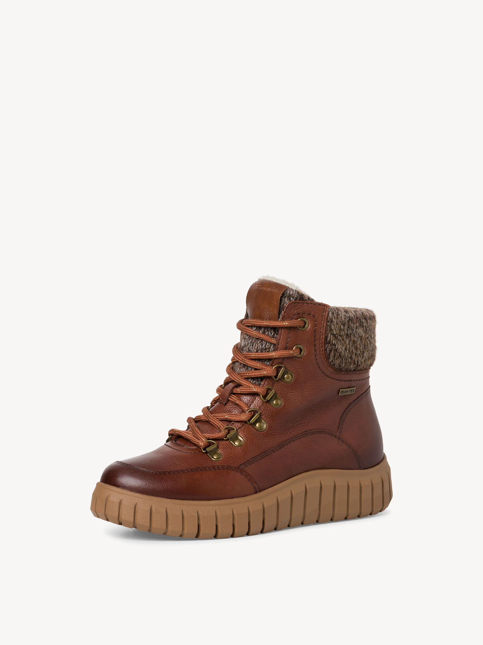 Bottine en cuir - marron