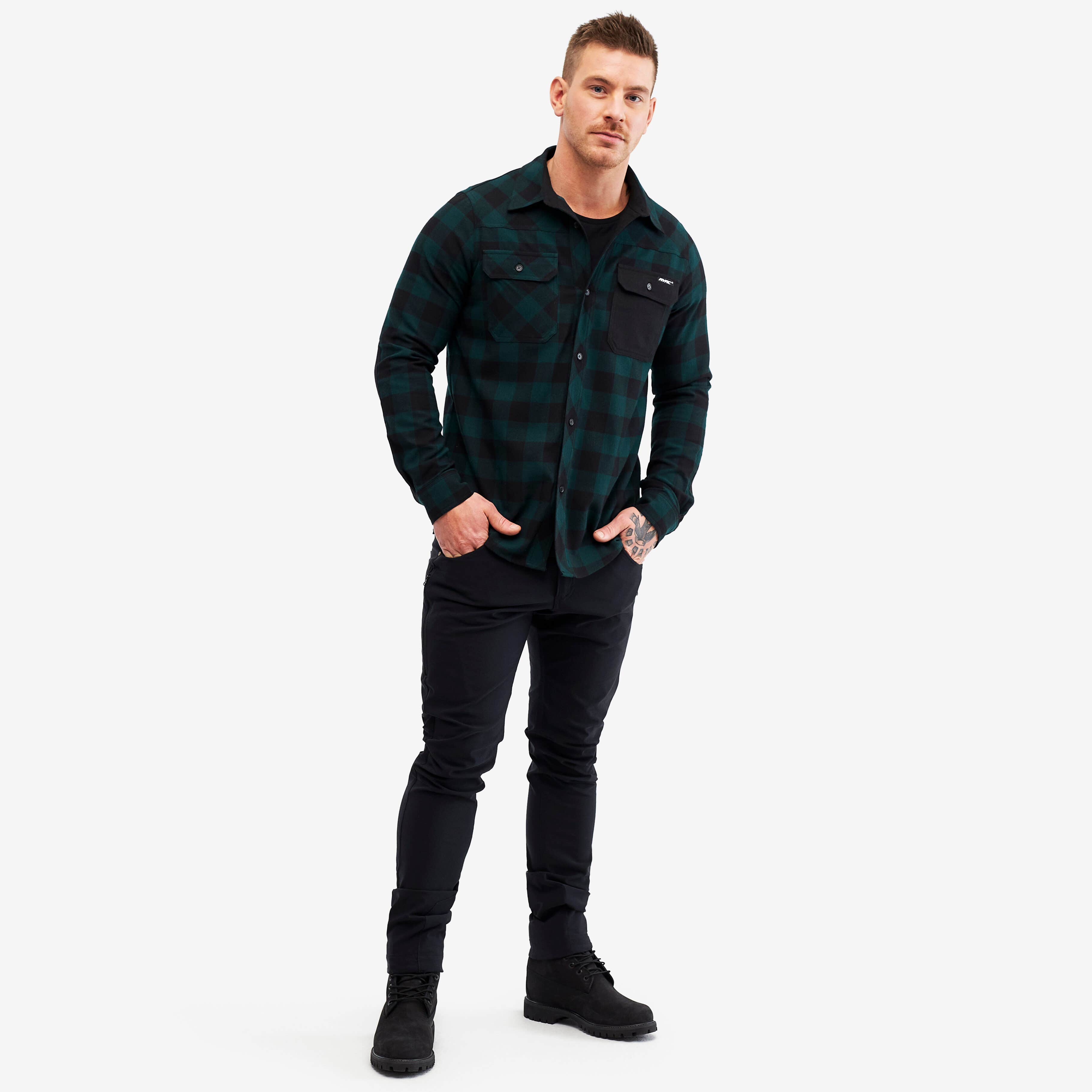 Campfire Shirt Homme Black/Deep Teal