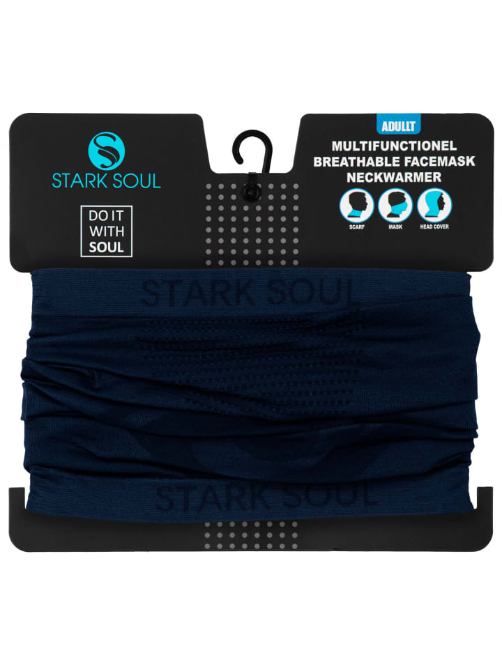 Stark Soul® Seamless Multifunktions Halstuch - Neckwarmer in Marine günstig kaufen onesize
