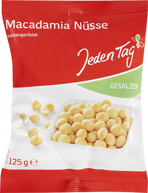 Jeden Tag Macadamia Nüsse