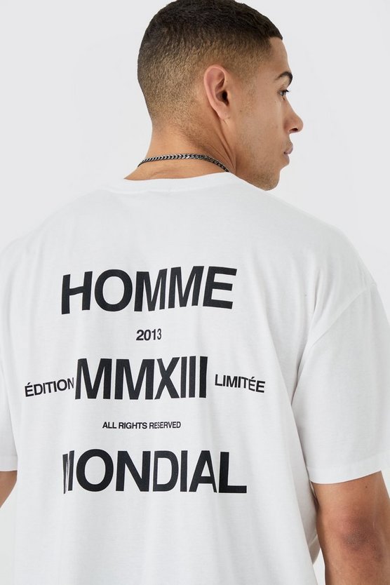 Oversize T-Shirt mit Slogan