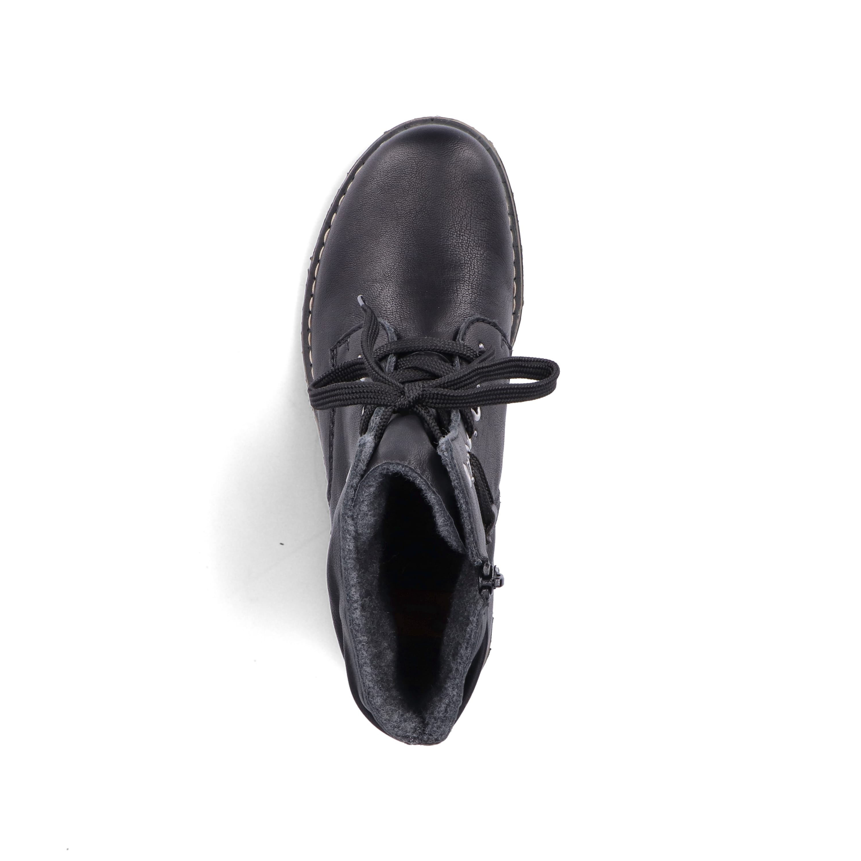Rieker Damen Schnürstiefel asphaltschwarz