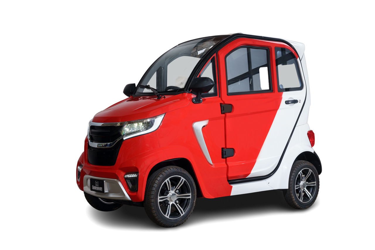 Stormborn X8 GT – 3 kW, Li-Ion-Akku , 45 km/h rot-weiß - Elektrokabinenroller
