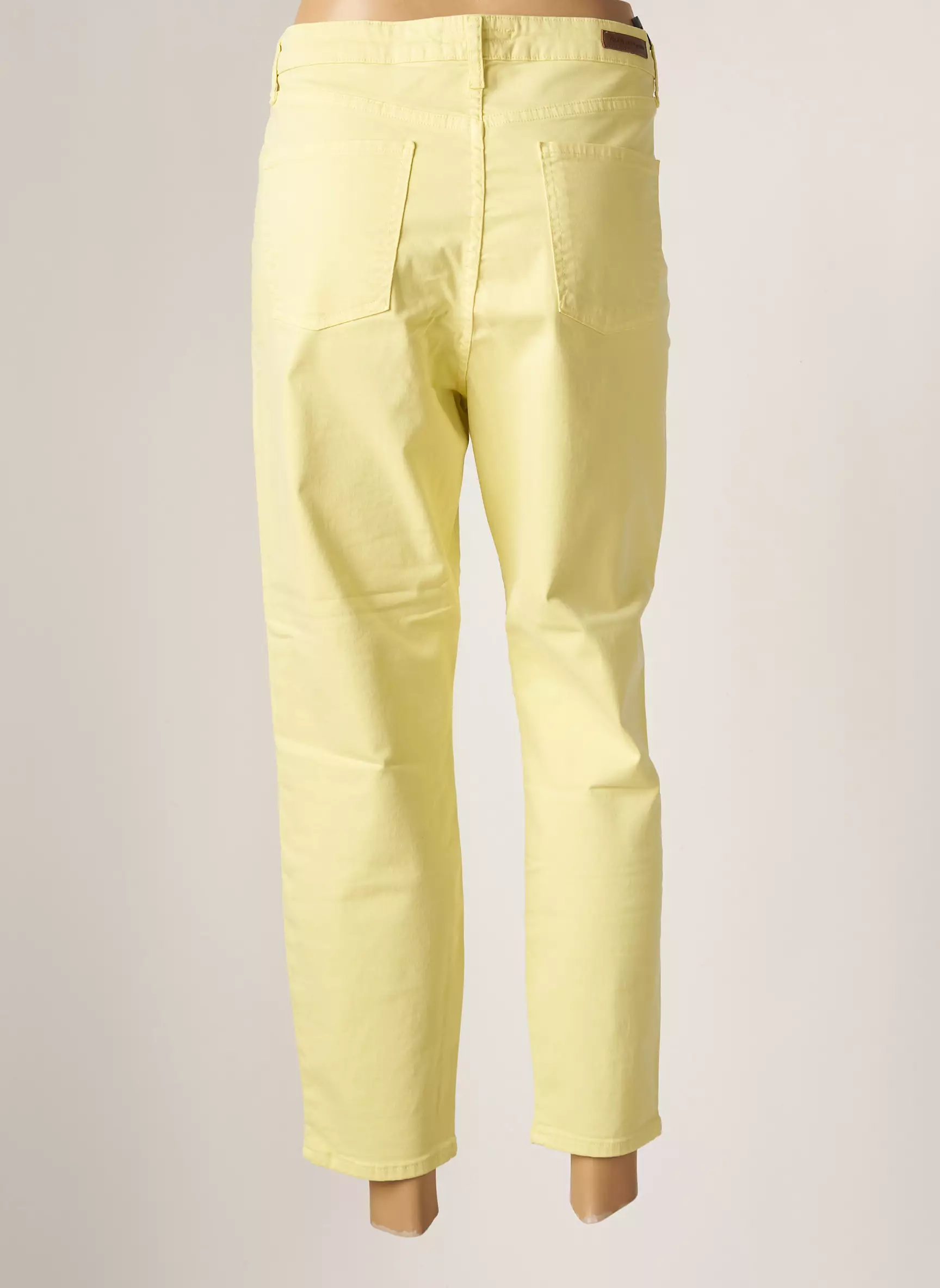 Lcdn Pantalon7 8 Femme couleur jaune