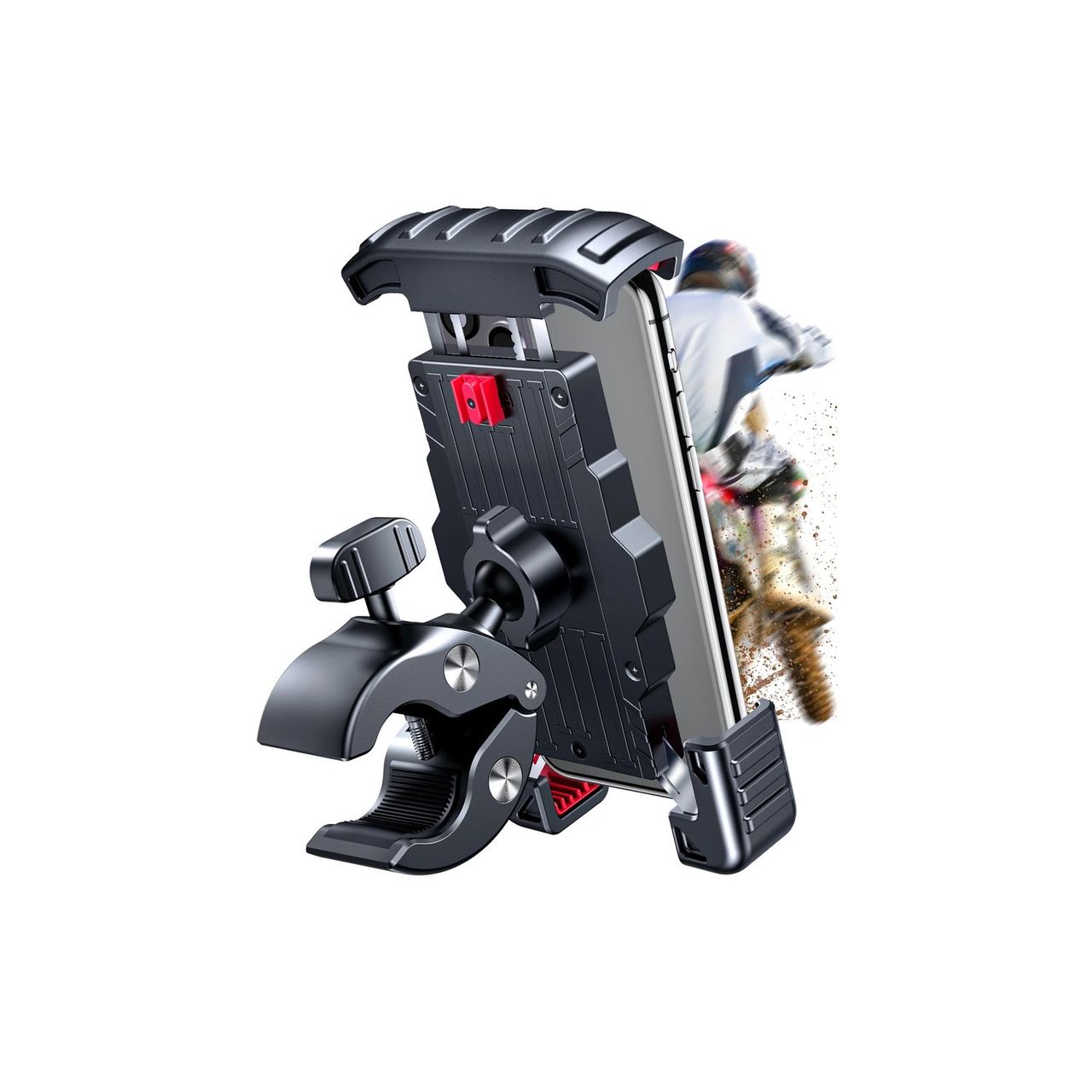 Joyroom Universal Fahrrad Fahrrad Handyhalter Motorrad Lenker Schwarz
