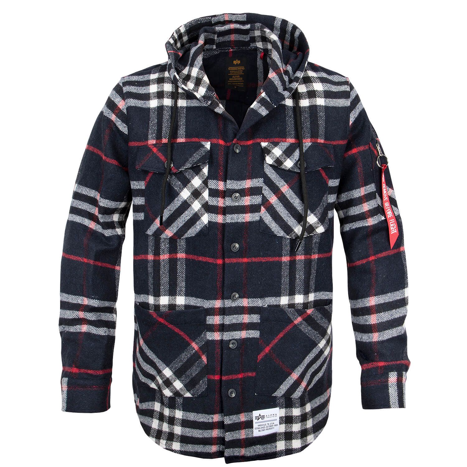 Flanell Hoody Shirt