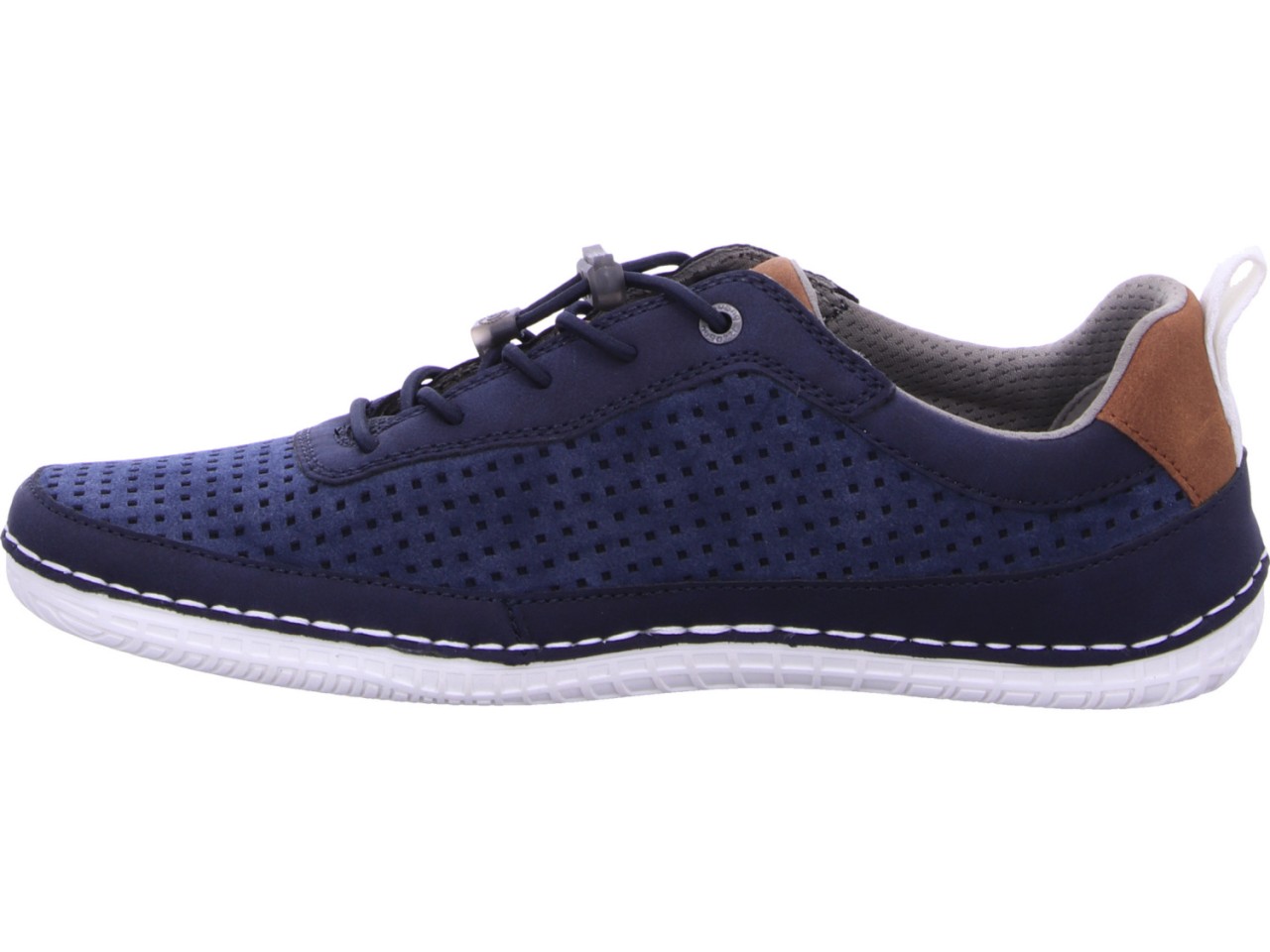 BUGATTI Komfort Slipper blau Bimini