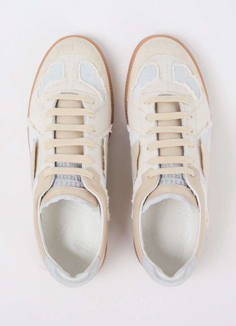Maison Margiela Replica-sneaker med detaljer i lammeskinn