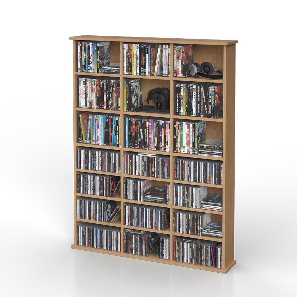 Vicco CD-Regal Medienregal CD DVD Bluray Regal Standregal JUKEBOX Buche