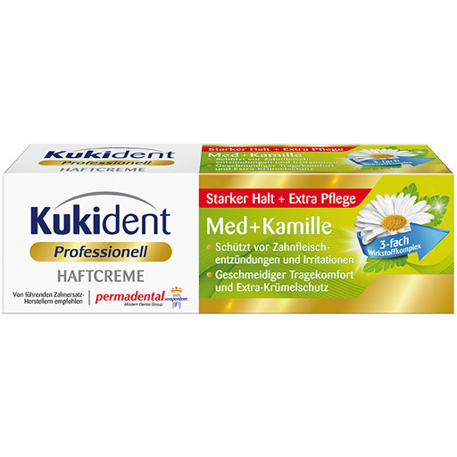 KUKIDENT Haftcreme Med Kamille  40 g  Creme