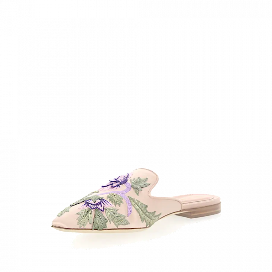 Alberta Ferretti - Pantoletten MIA Satin - beige