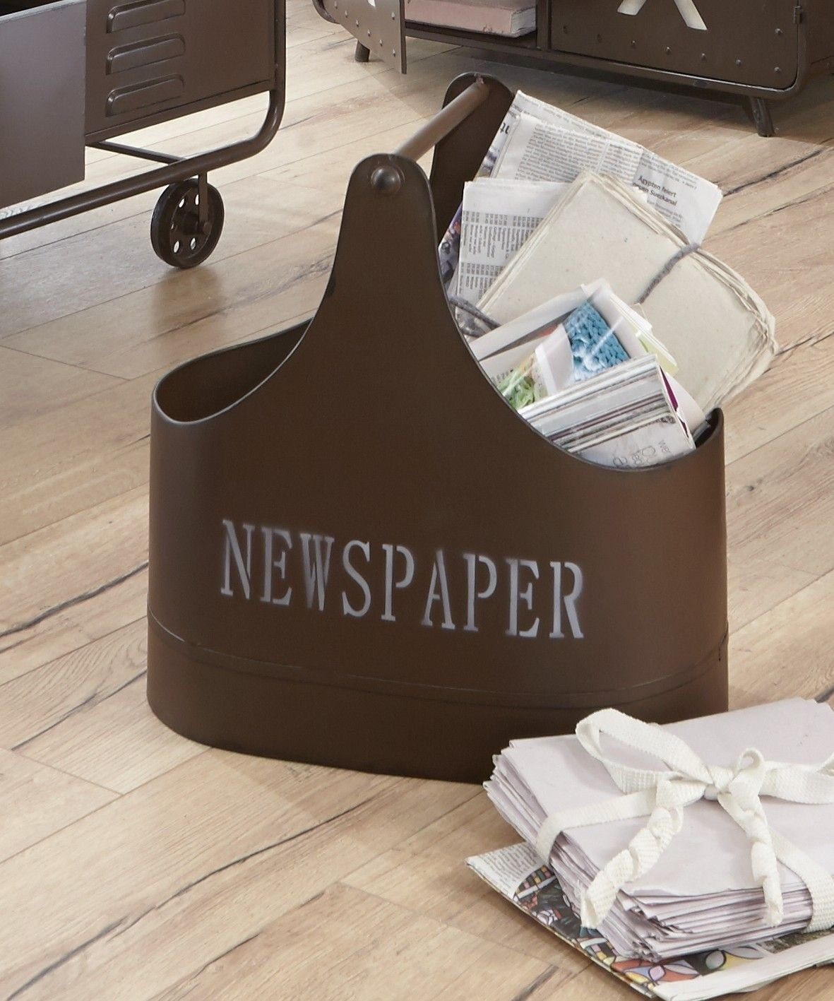 HAKU Zeitungsständer Zeitungsständer, HAKU Möbel Zeitungsständer (BHT 44x44x27 cm) BHT 44x44x27 cm beige