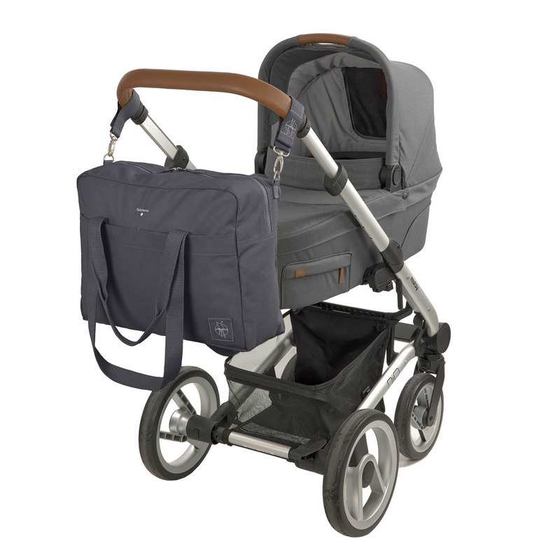 Sac à langer coton Essential gris anthracite Lässig