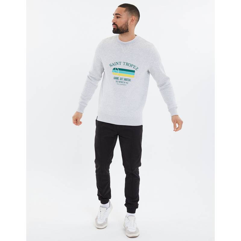 Threadbare THB Fleece Crew Marley Fleecepullover Herren