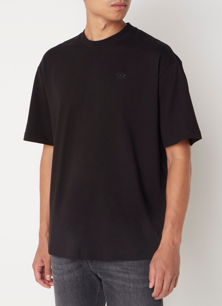 Tricou Diesel T-Boggy-Megoval cu logo brodat