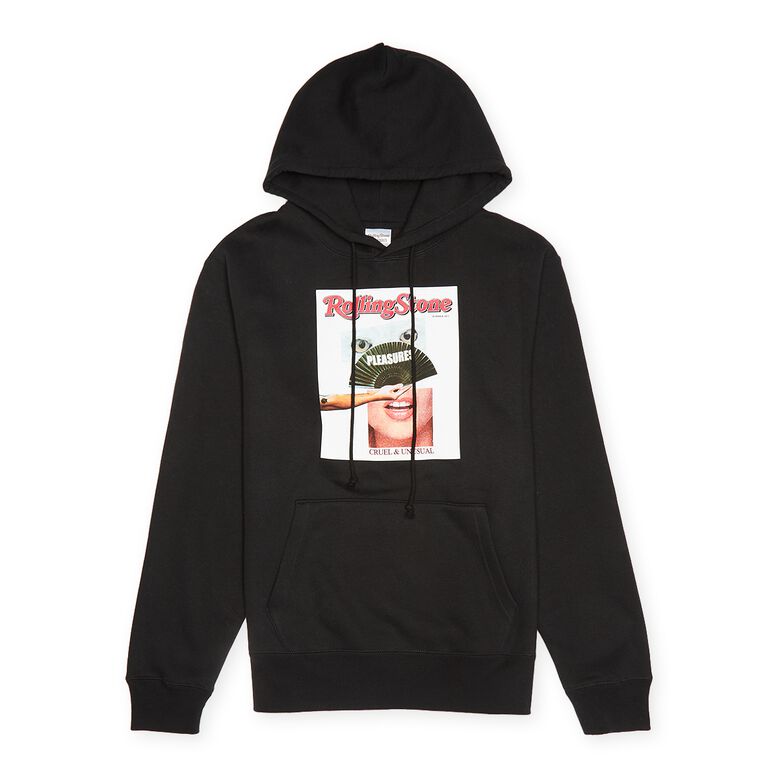 Pleasures Rolling Stone Hoodie Black