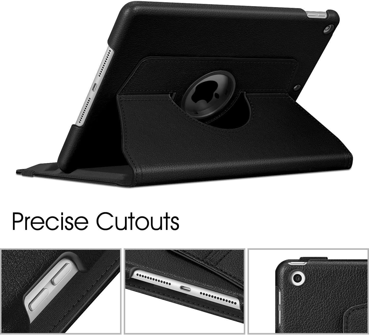 Fintie Tablet-Hülle Hülle für iPad 10.2 Zoll 9.Generation / 8. Gen / 7. Gen (Modell 2021/2020/2019) mit Pencil Halter - 360 Grad Rotierend Stand Schutzhülle Cover mit Auto Schlaf/Wach Funktion