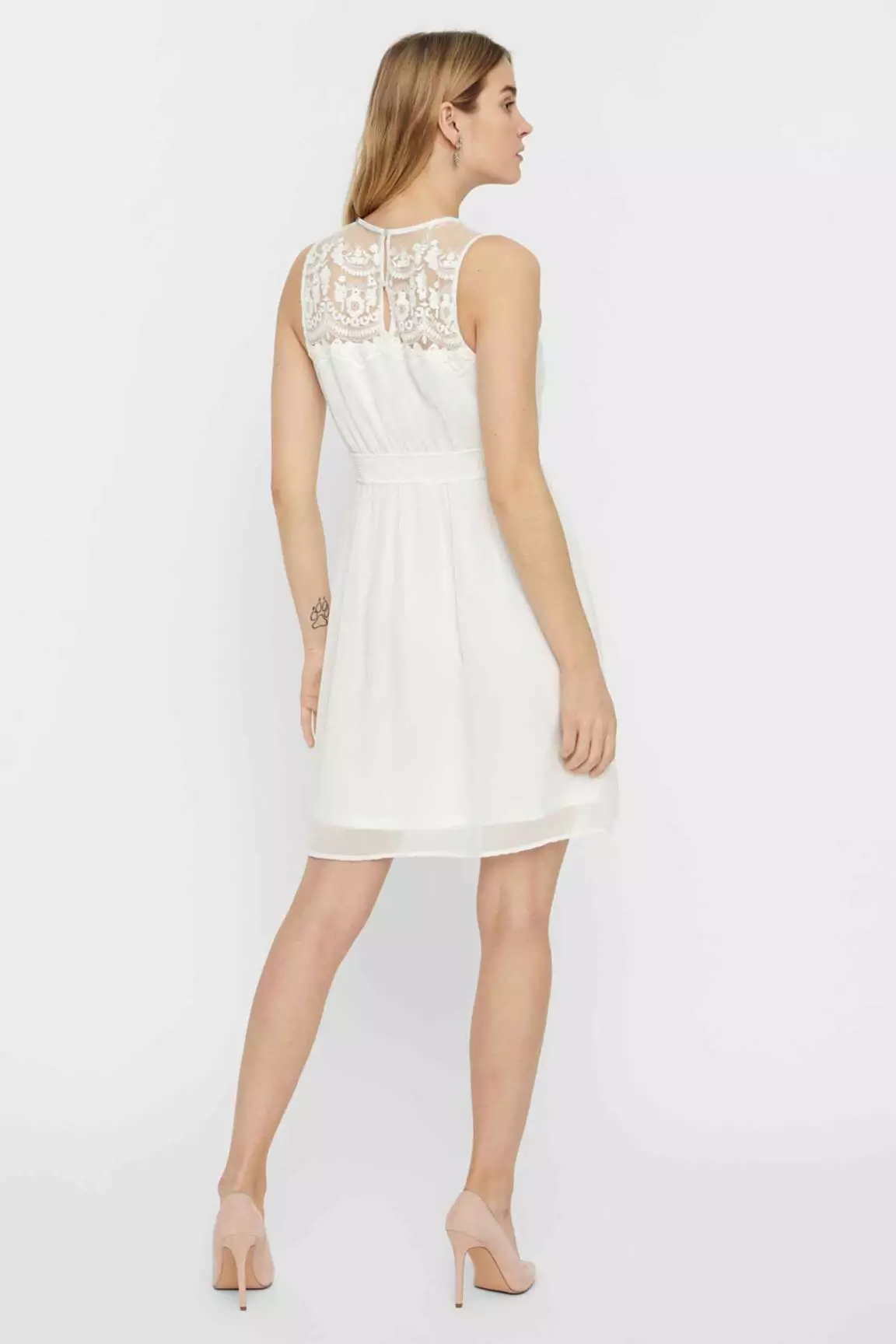 Vero Moda Robes Courtes Femme couleur blanc