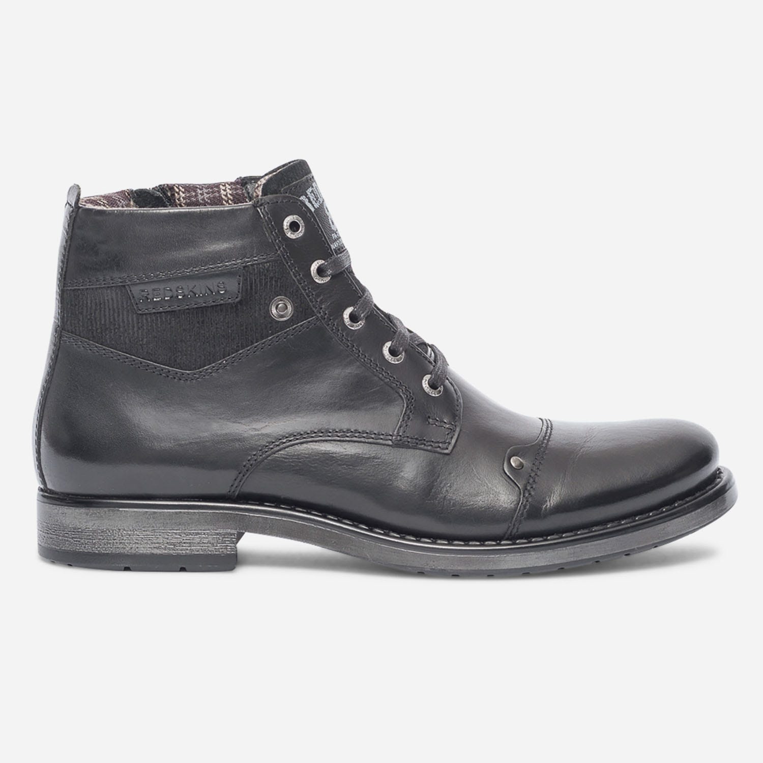 Boots à lacet REDSKINS noir en cuir