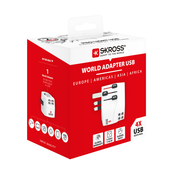 PRO LIGHT USB 4A - Reisestecker