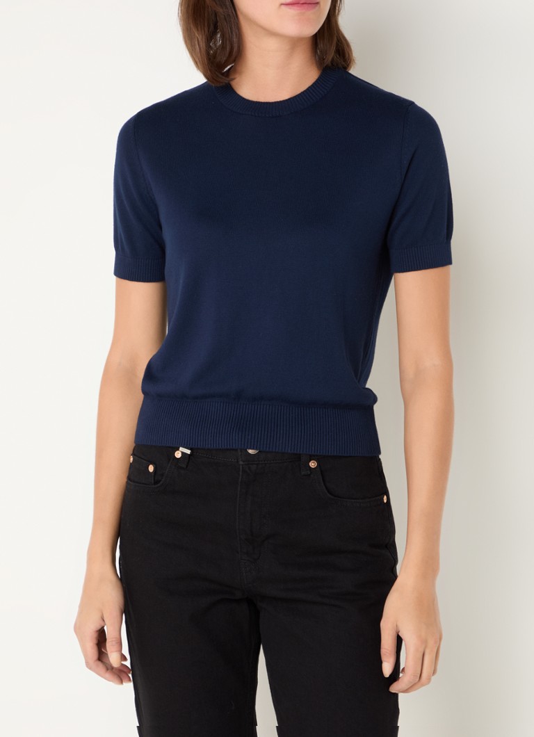 Benetton Fine-knit round neck top