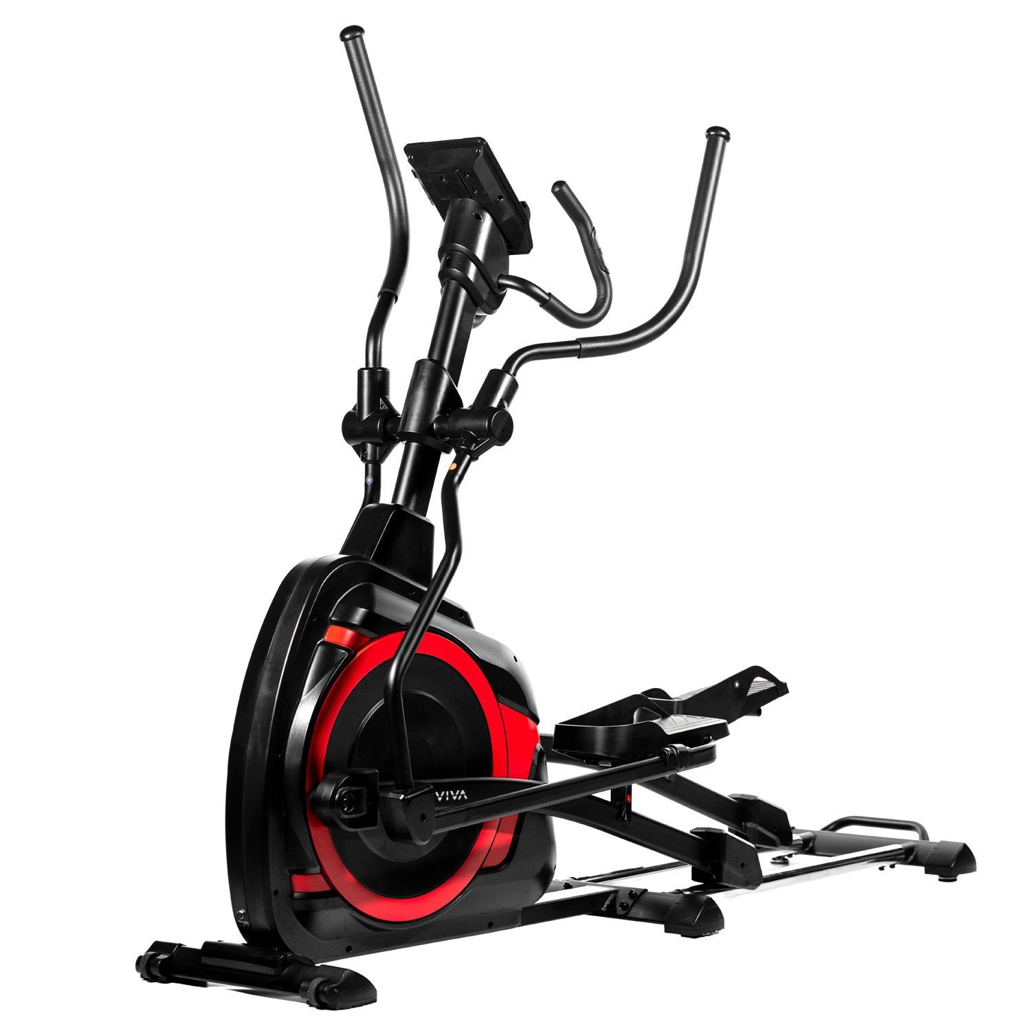 AsVIVA Ellipsentrainer-Ergometer AsVIVA E4 Pro Bluetooth, LED Display mit Tablet- bzw. Smartphonehalterung, App kompatibel