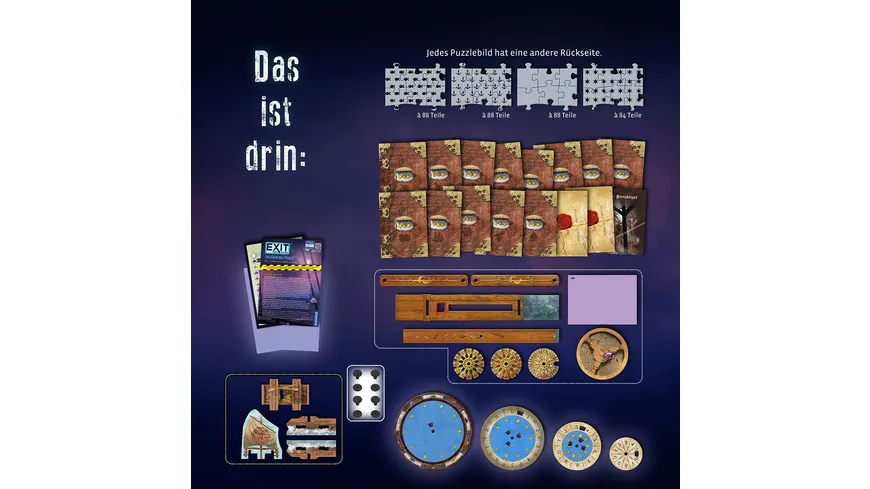KOSMOS - EXIT®-Das Spiel+Puzzle Das Gold der Piraten, Level Fortgeschrittene