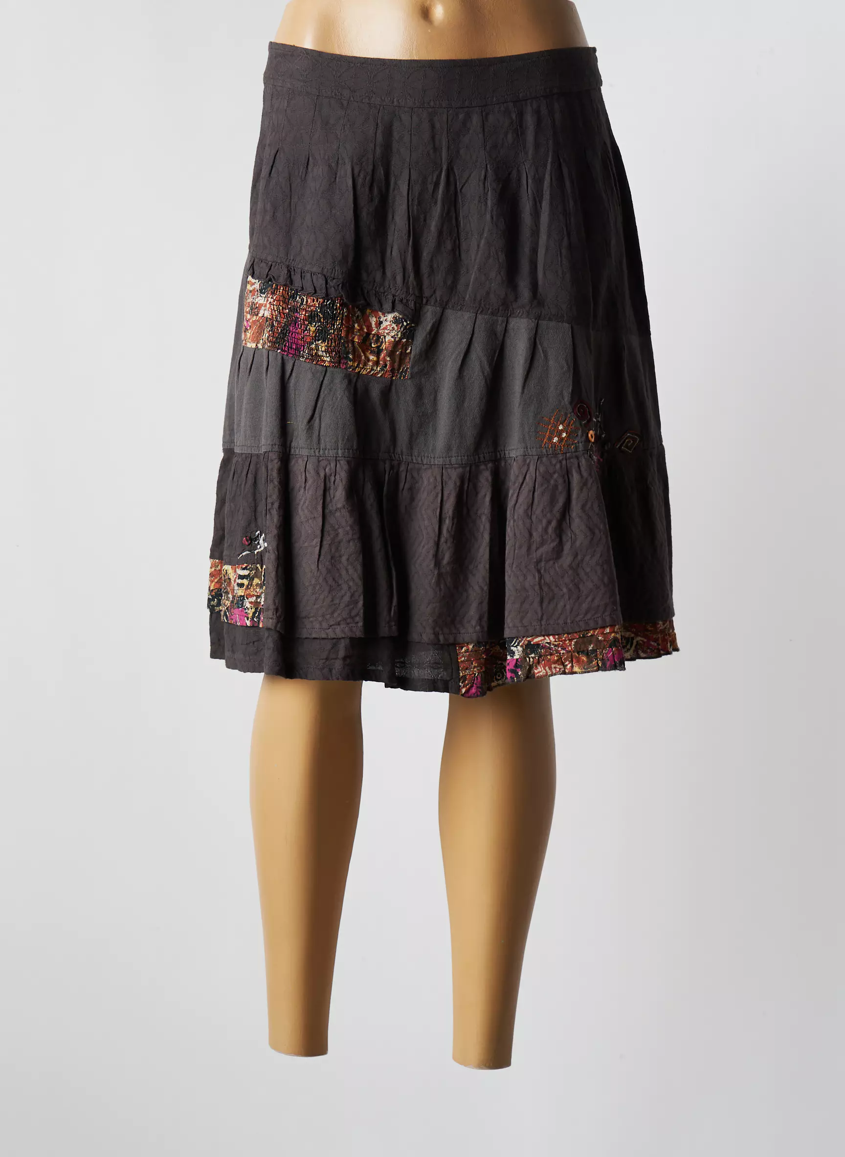 Jac Jac Jupes Mi Longues Femme couleur marron