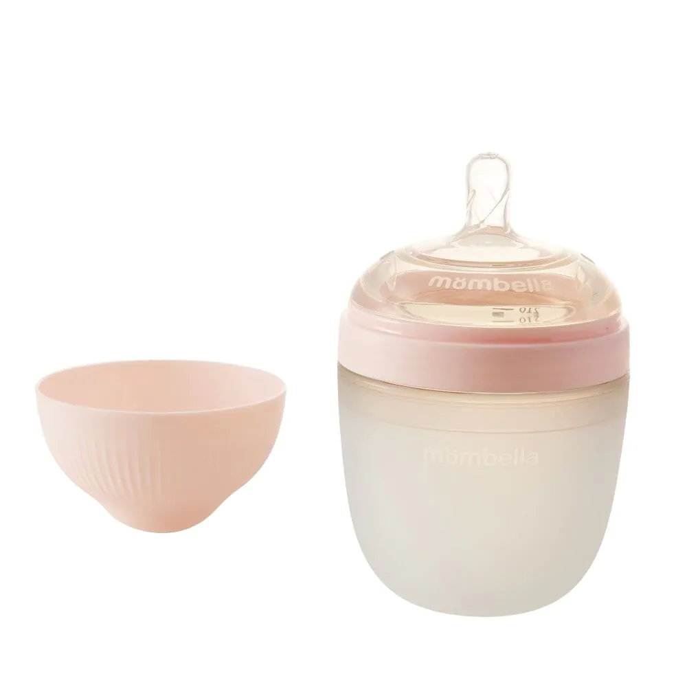 Mombella Old Roze Breast Shape - Μπιμπερόν σιλικόνης κατά των κολικών 1 τεμ.