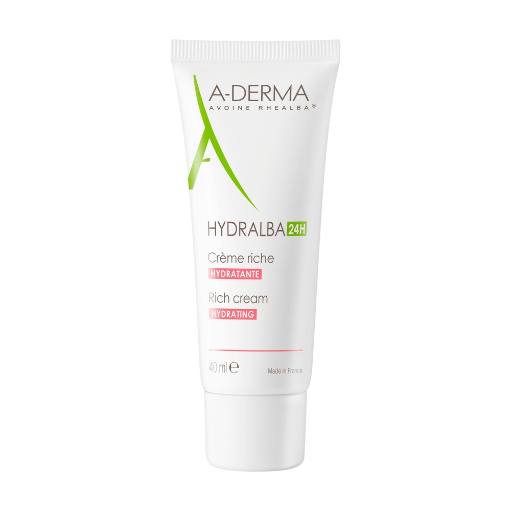 A-Derma Hydralba Crème Hydratante 24h Riche 40ml Crème hydratante