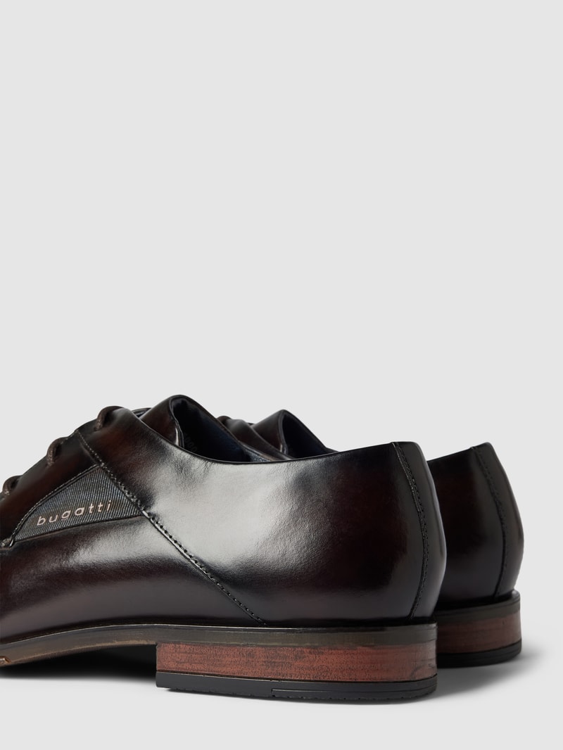 Derby-Schuhe aus Leder Modell 'GAPO' in dunkelbraun