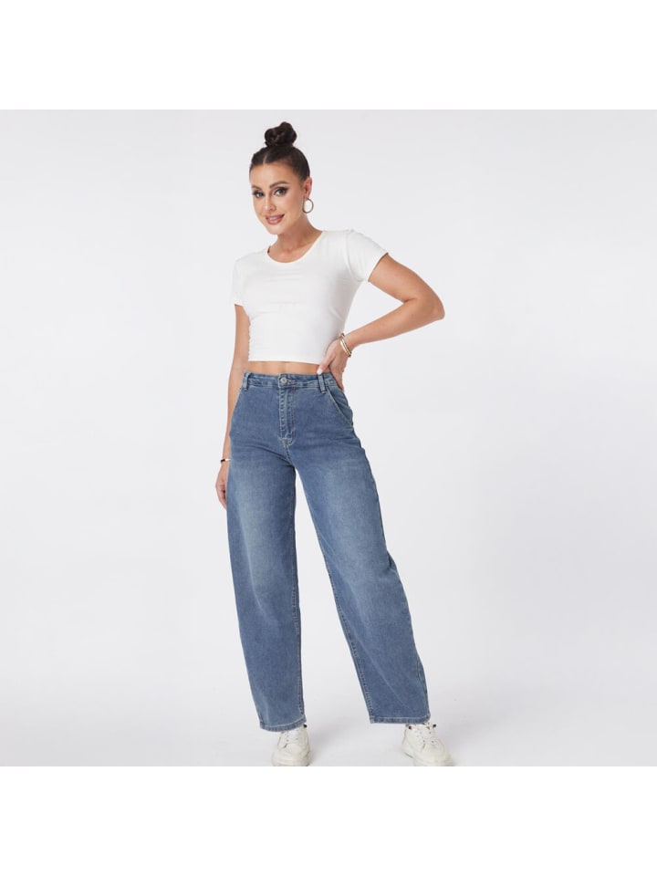 Ital-Design Jeans in Blau günstig kaufen