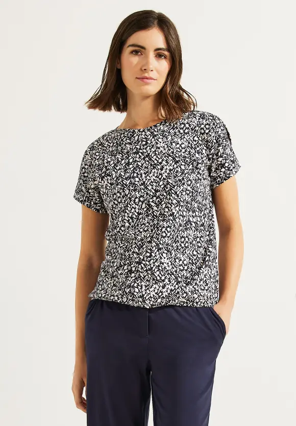 CECIL Shirt mit Minimalmuster