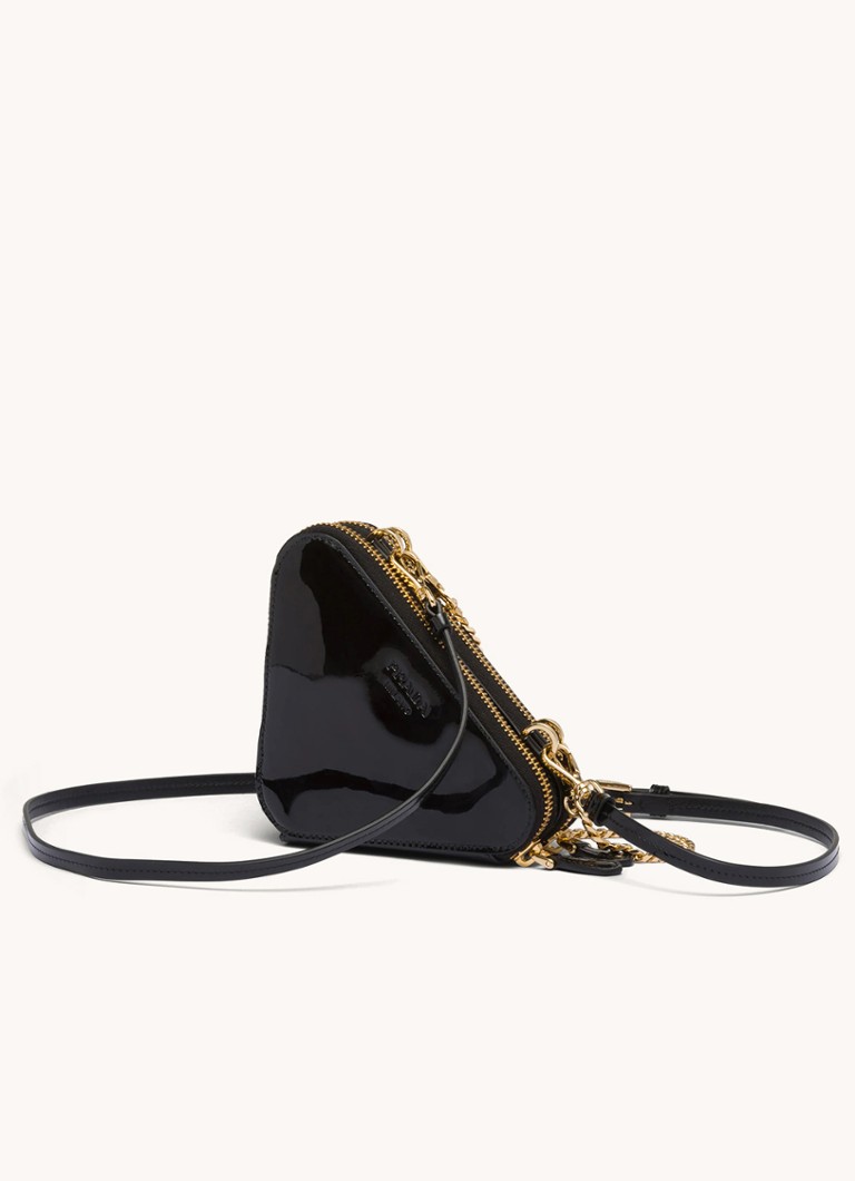 Prada Triangle Mini patent leather crossbody bag