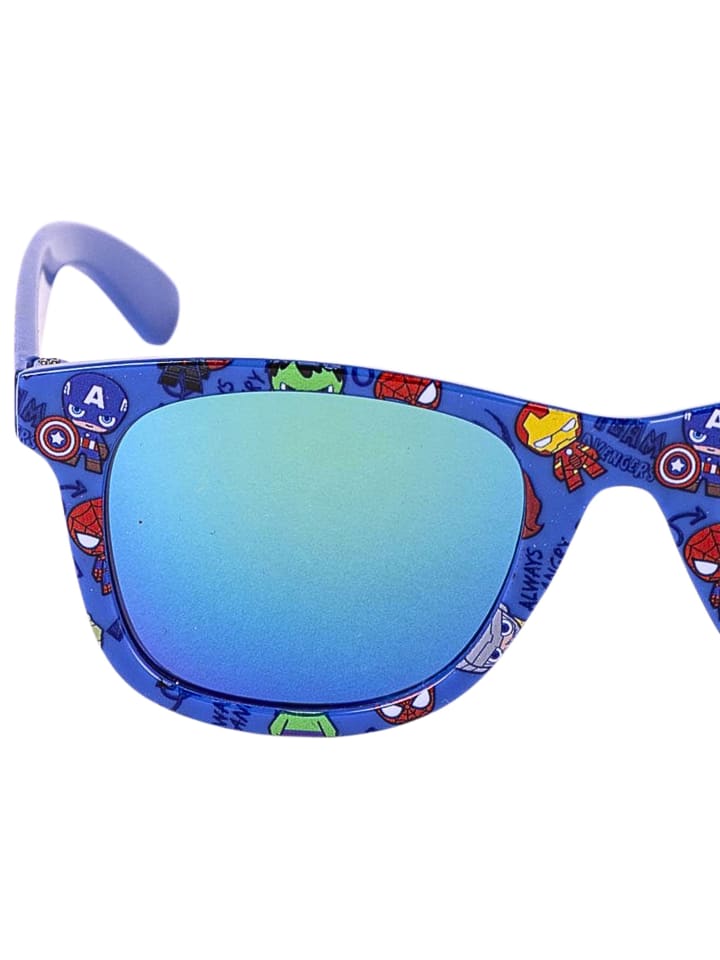 Avengers Sonnenbrille mit  Spiegeleffekt  Avengers in Blau günstig kaufen onesize