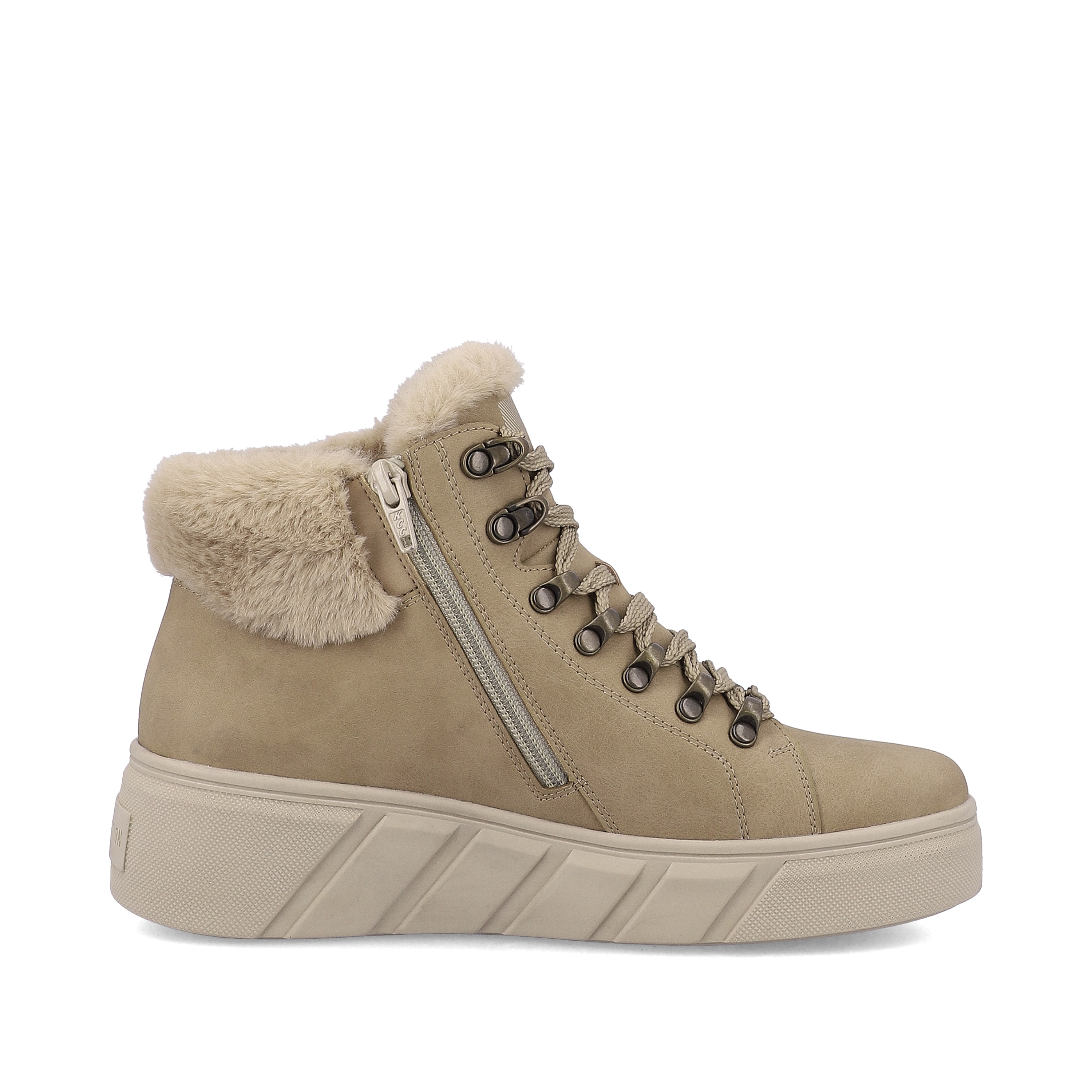 Rieker Damen Sneaker High clay beige