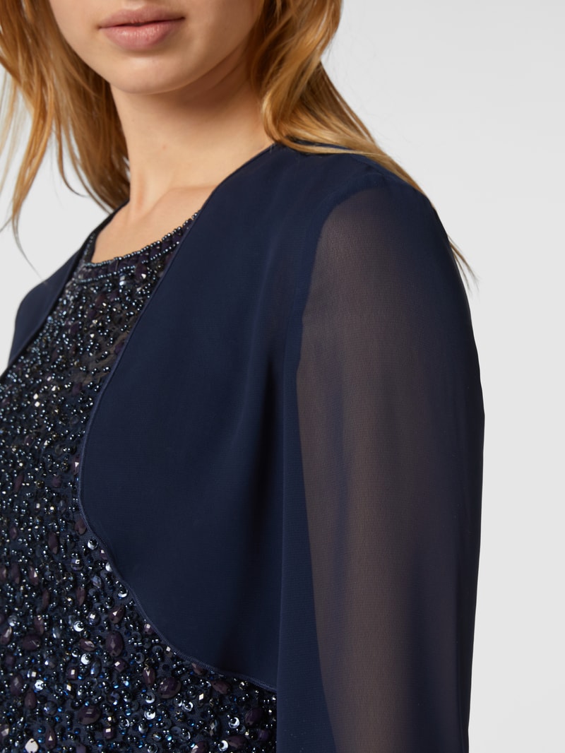 Bolero aus Chiffon in dunkelblau