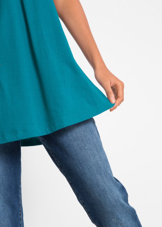 T-Shirt in A-Linien-Form, kurzarm