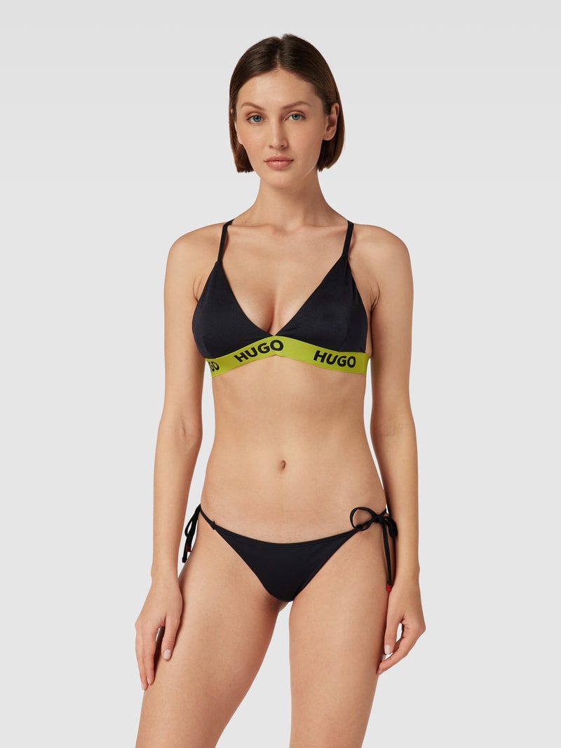 Bustier mit Logo-Bund Modell 'SPORTY' in schwarz