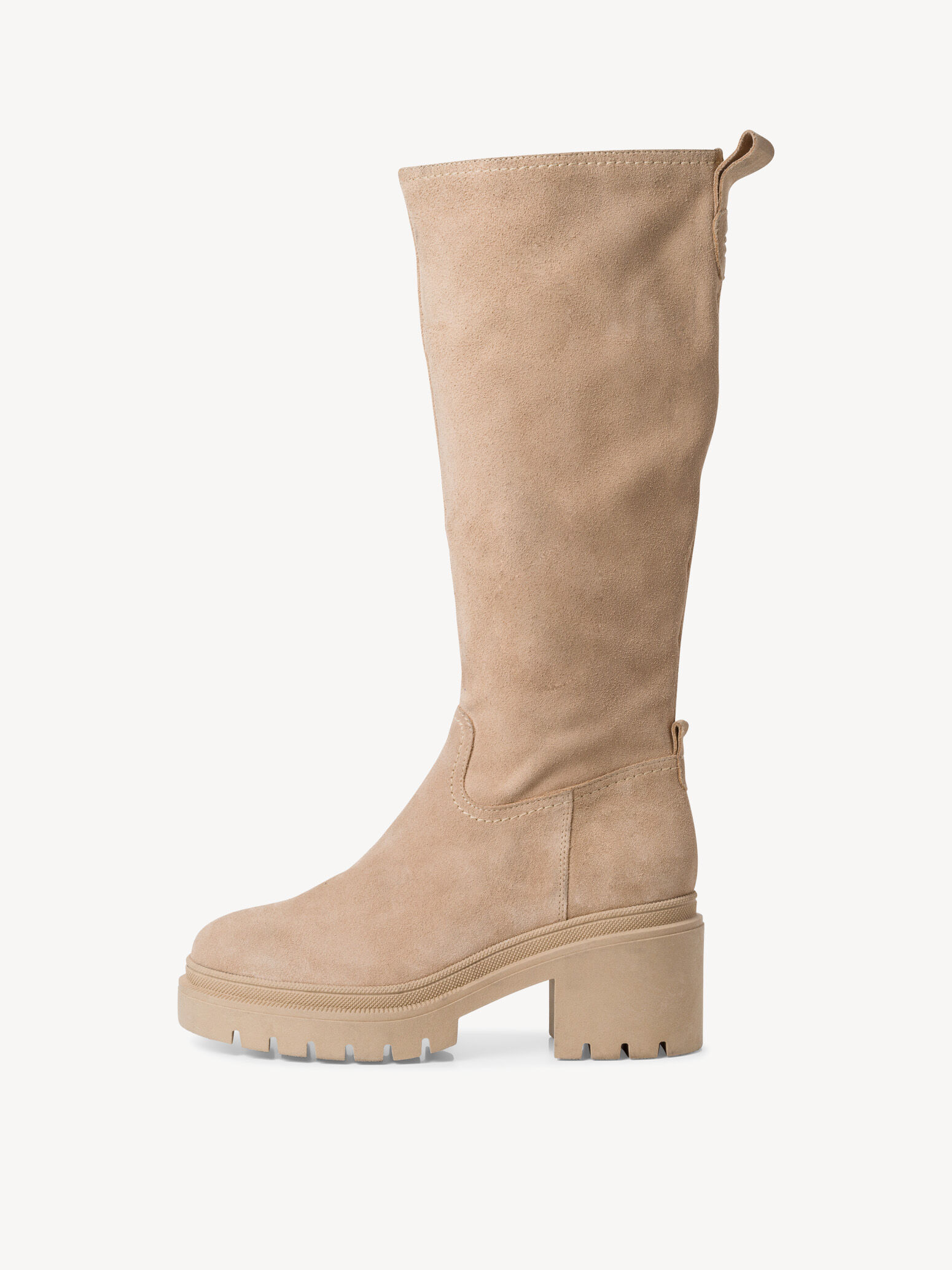 Bottes en cuir - beige