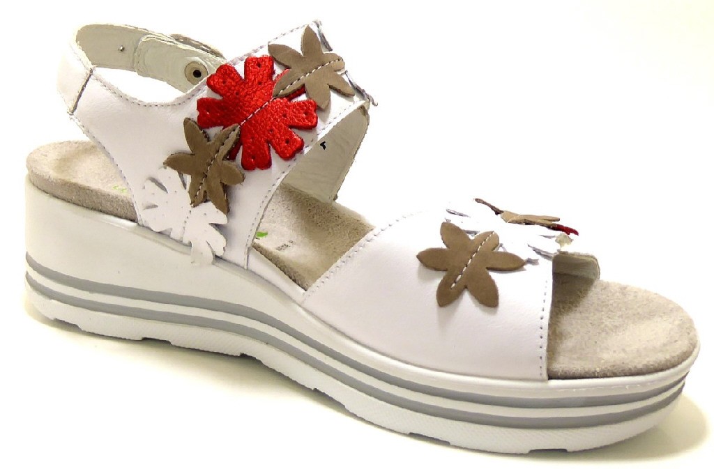 WALDLÄUFER Komfort Sandalen weiss