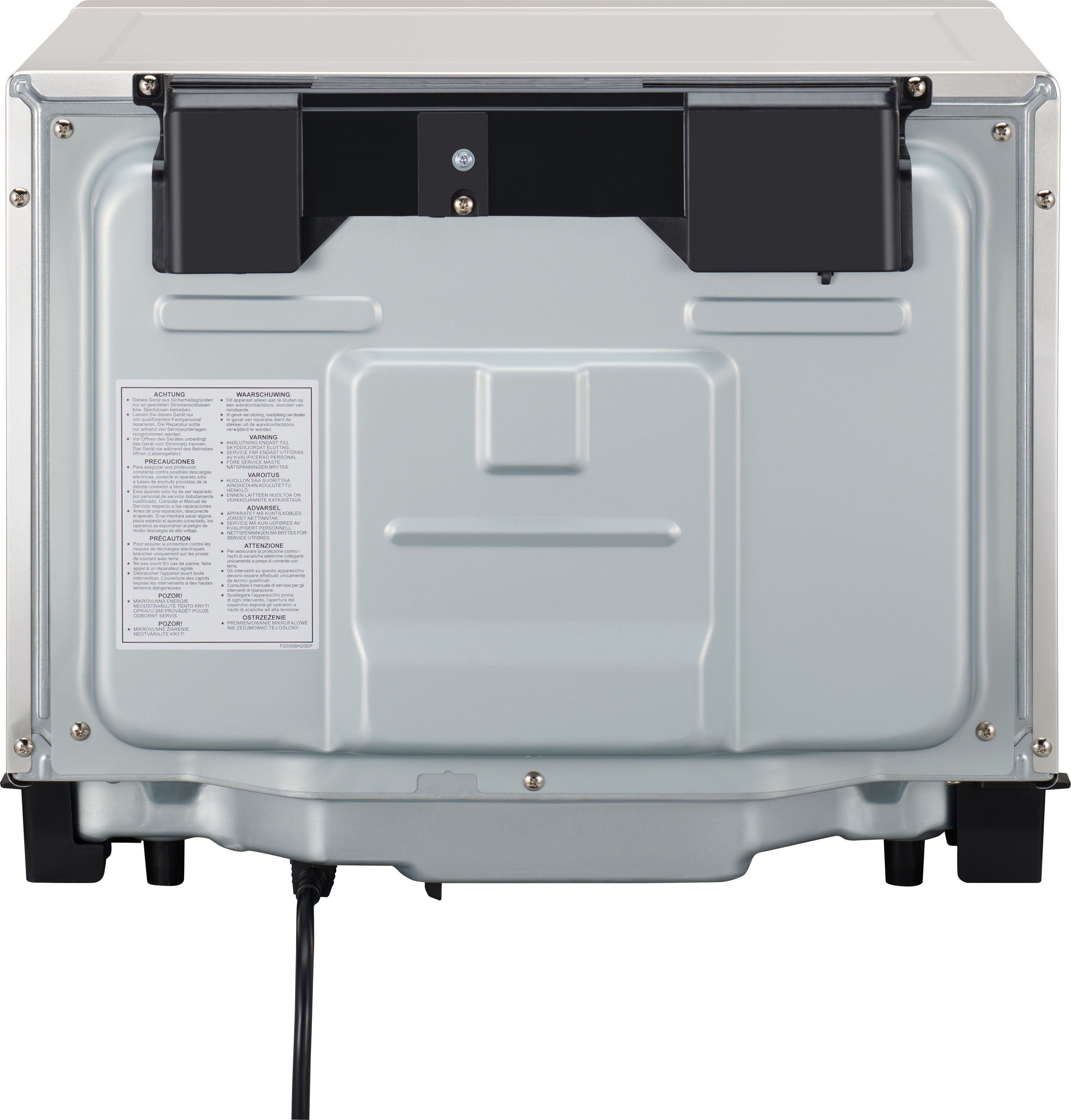 Panasonic Mikrowelle NN-CS89LBGPG, Dampfgarfunktion, Grill und Heißluft, Mikrowelle, 31 l