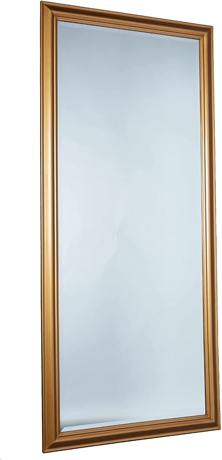 dasmöbelwerk Wandspiegel LC Home Wandspiegel Gold 180 x 80 cm Landhaus-Stil mit Facettenschliff