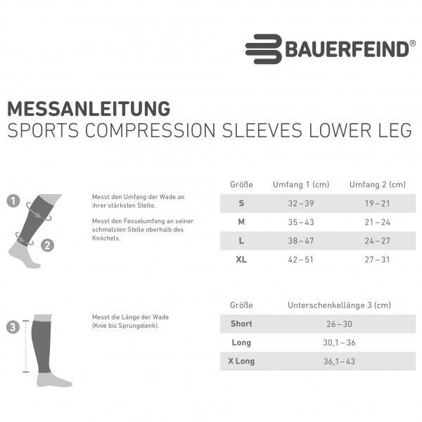Bauerfeind Sports - Sports Compression Sleeves Lower Leg - Beinlinge