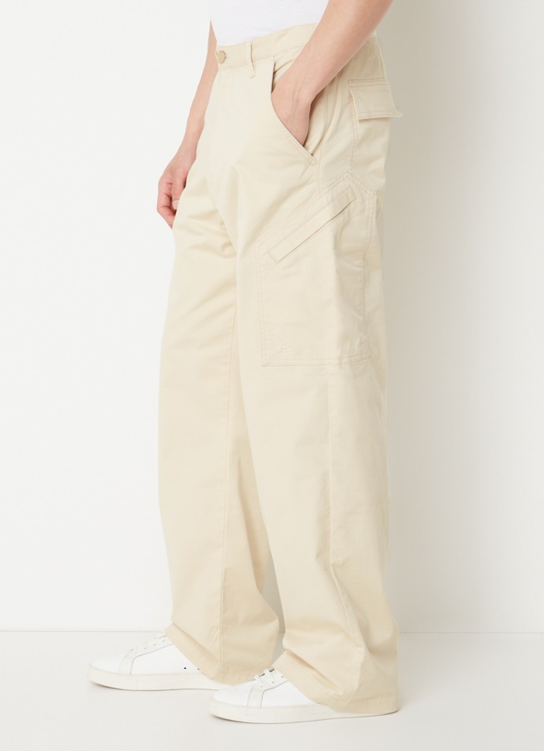 Pantaloni cargo cu croi larg și buzunare laterale Armani Exchange